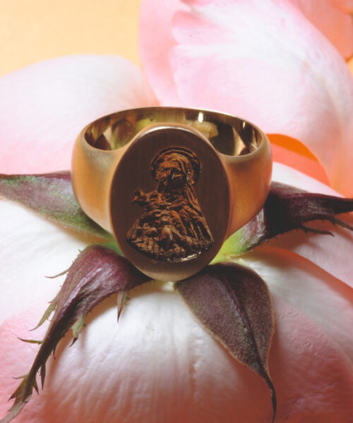 anel sinete menino jesus