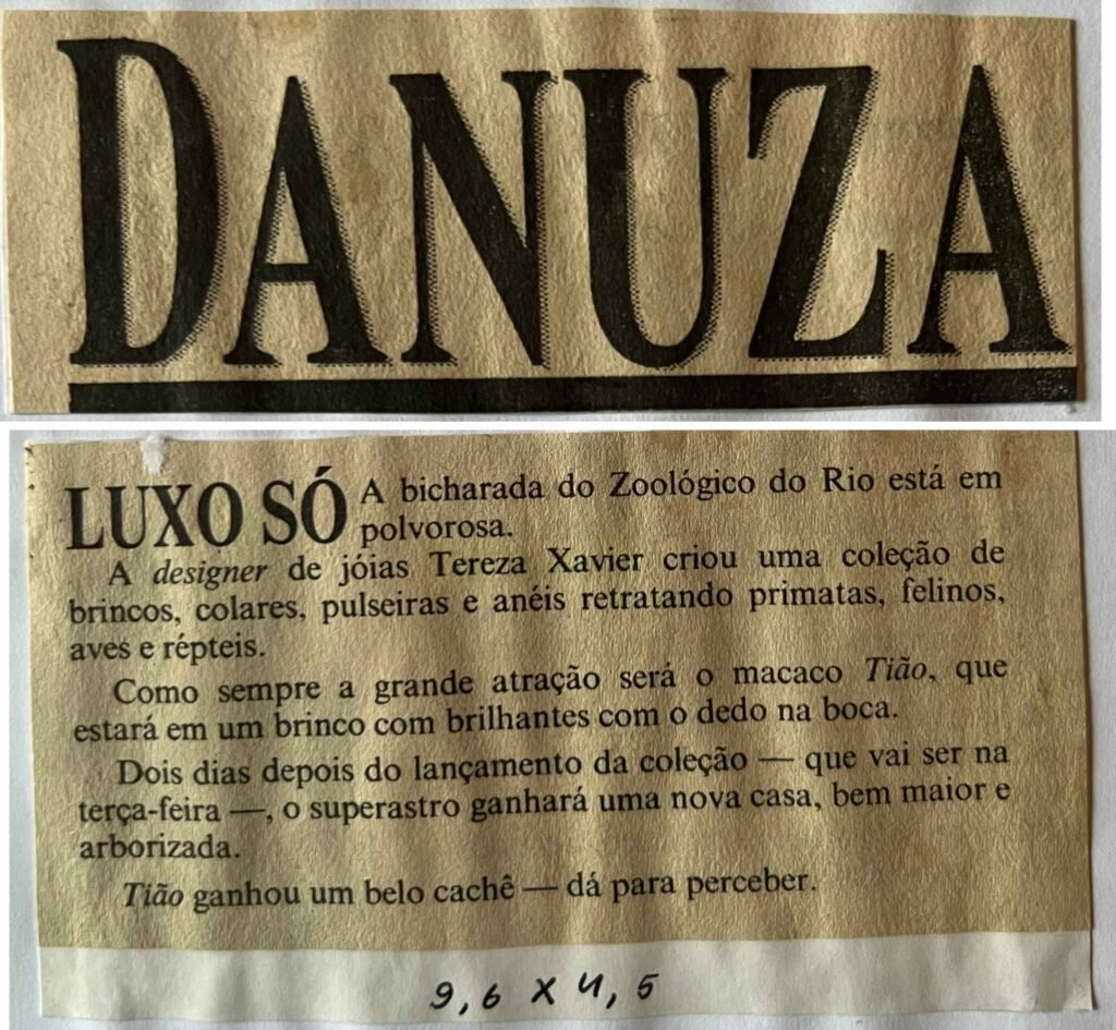 Jornal do Brasil Coluna Danuza 1996