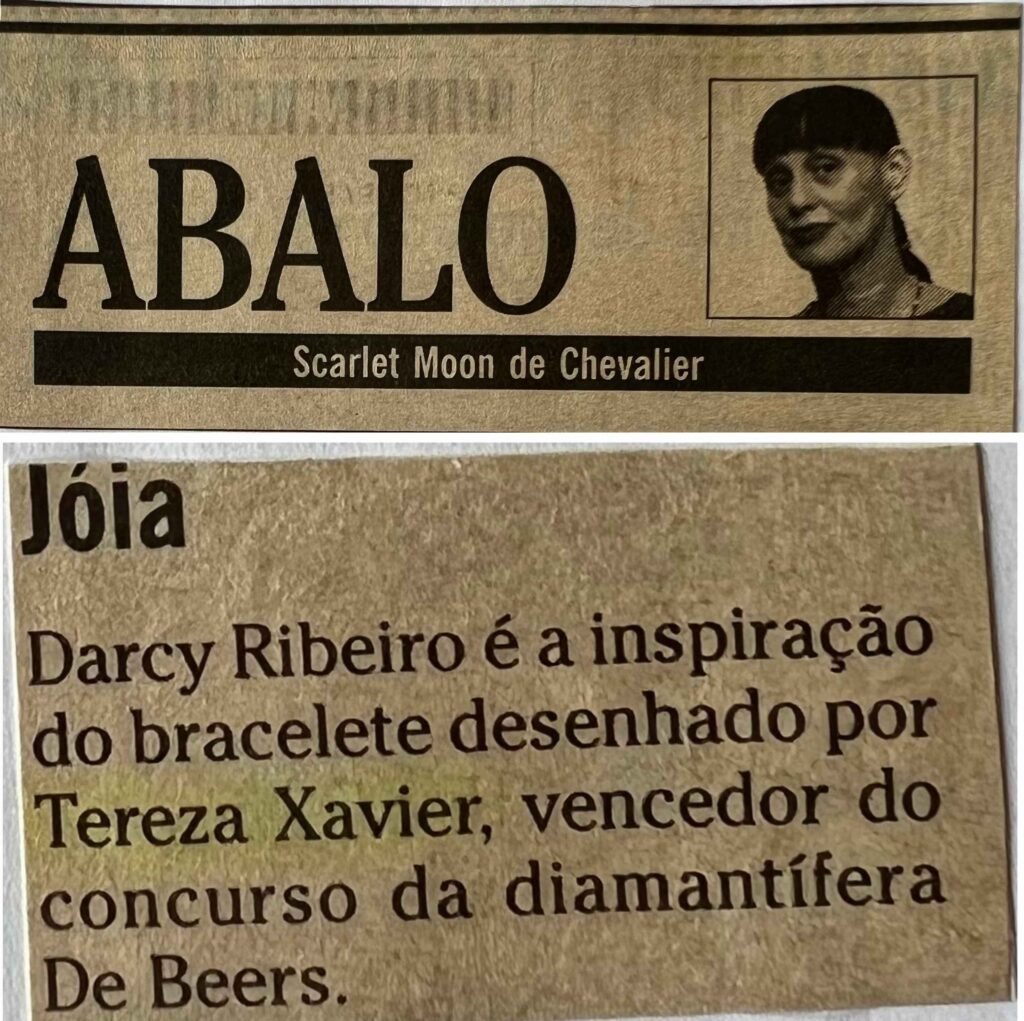 Darcy Ribeiro é a inspiração do bracelete desenhado por Tereza Xavier