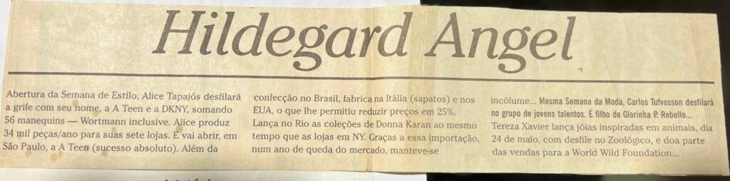 O Globo Caderno Ela 1996