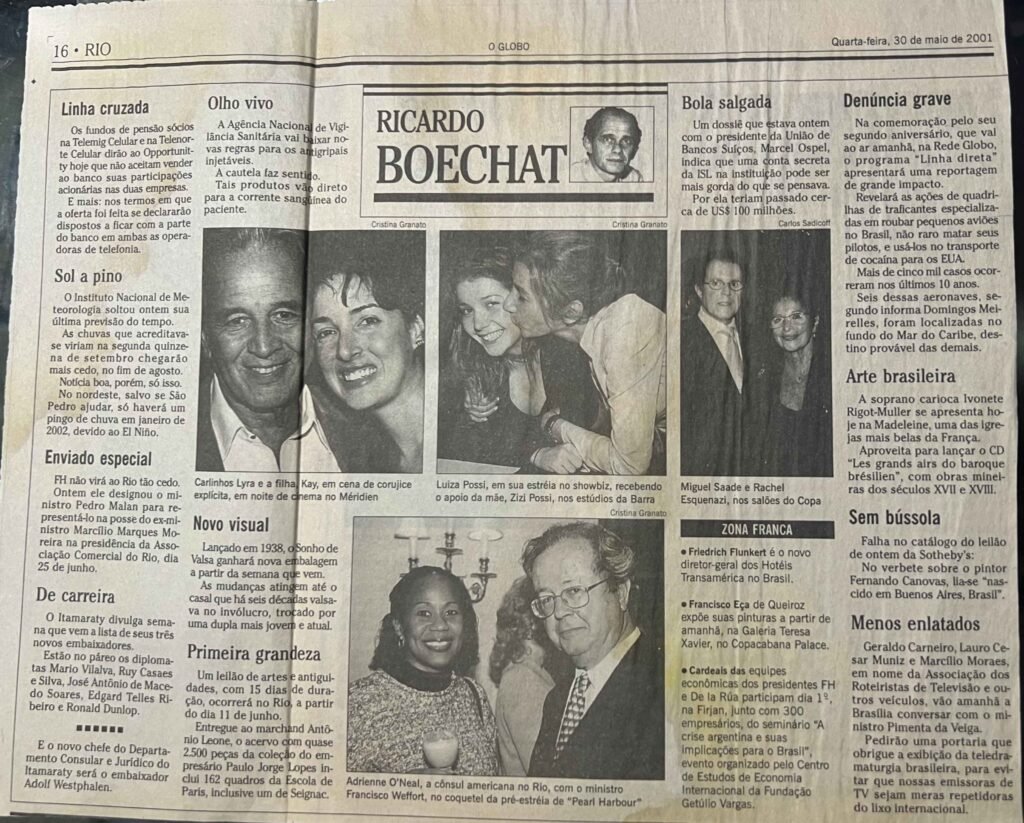 O Globo Coluna Boechat 2001