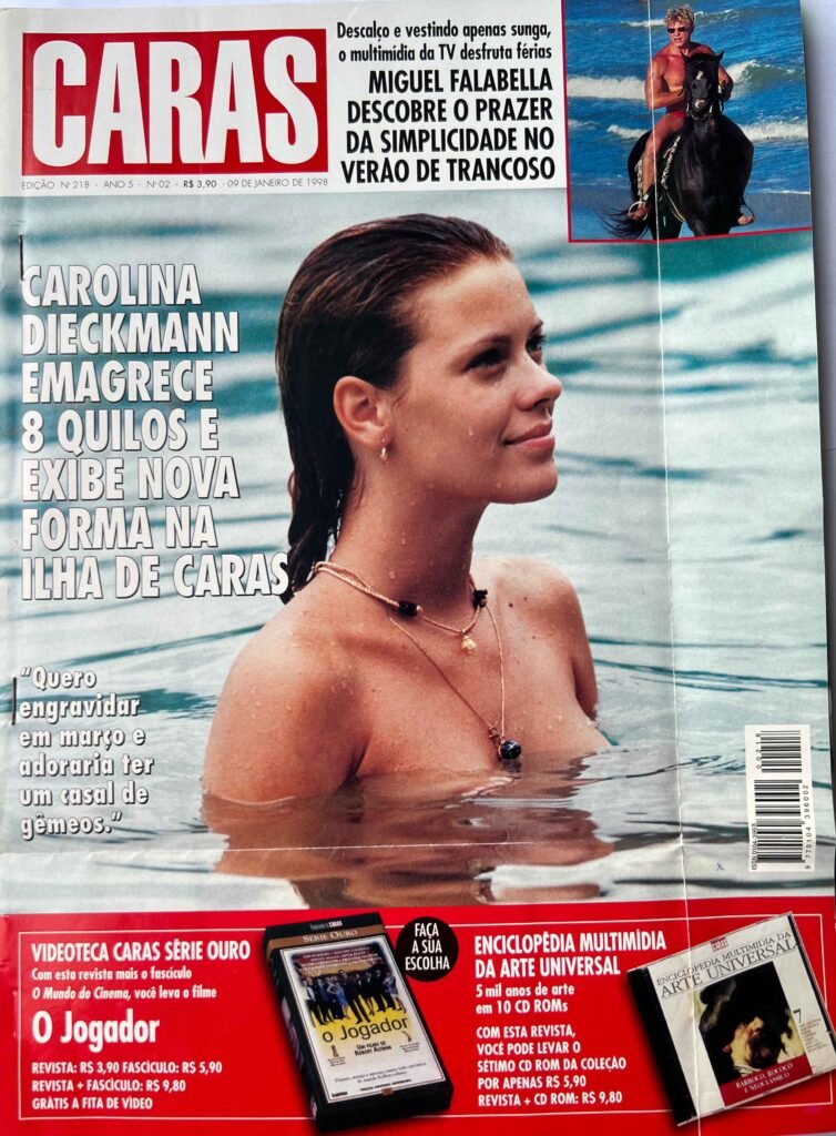 Revista Caras 1998 Carolina Dieckmann