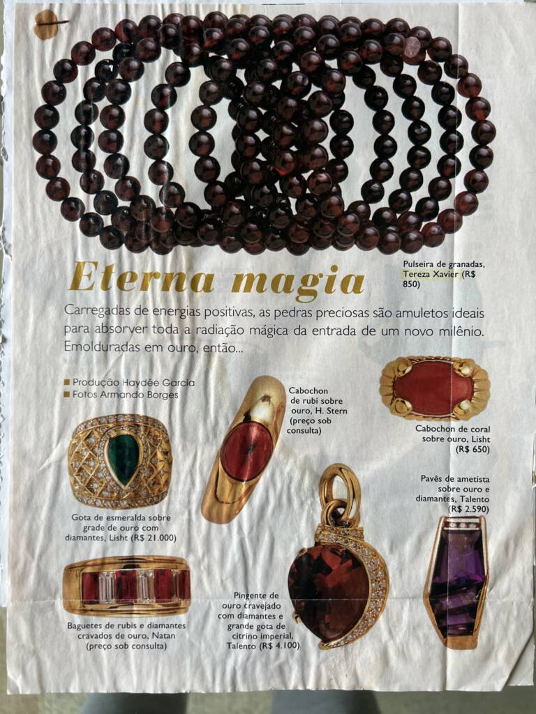 pulseira de granadas por tereza xavier