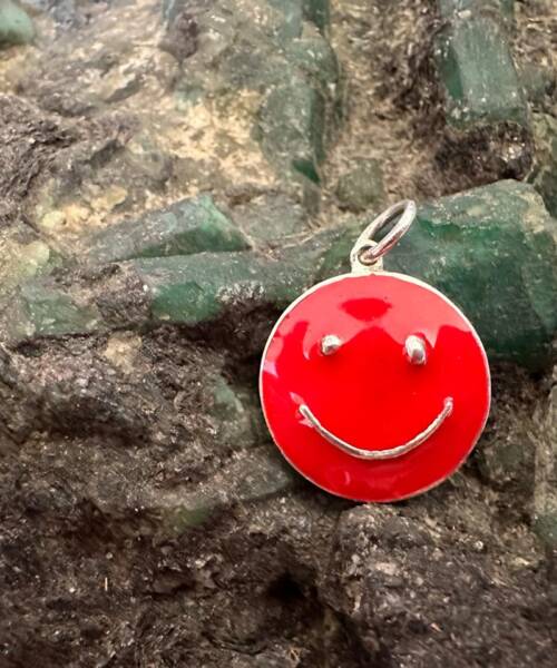 Pingente Smile Médio Vermelho